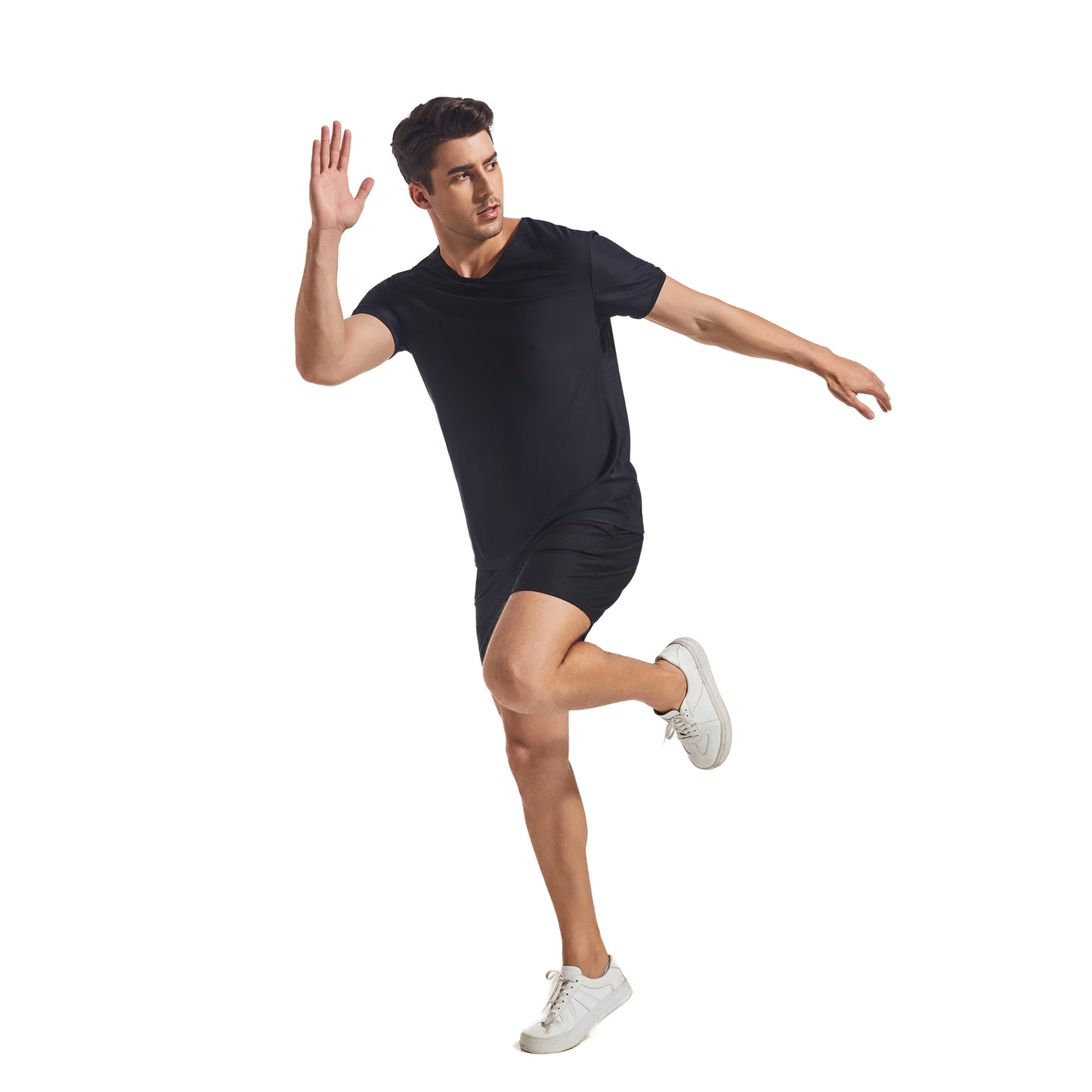 MEN'S V NECK TAN-THROUGH SHIRT
