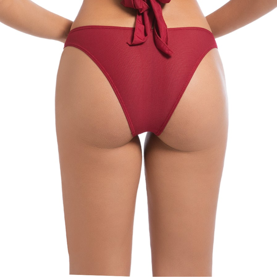 CORSICA EMBER TAN-THROUGH BIKINI BOTTOM
