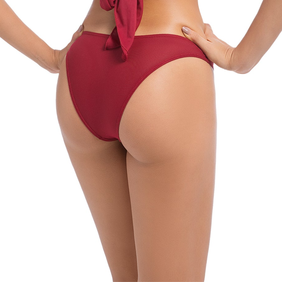 CORSICA EMBER TAN-THROUGH BIKINI BOTTOM