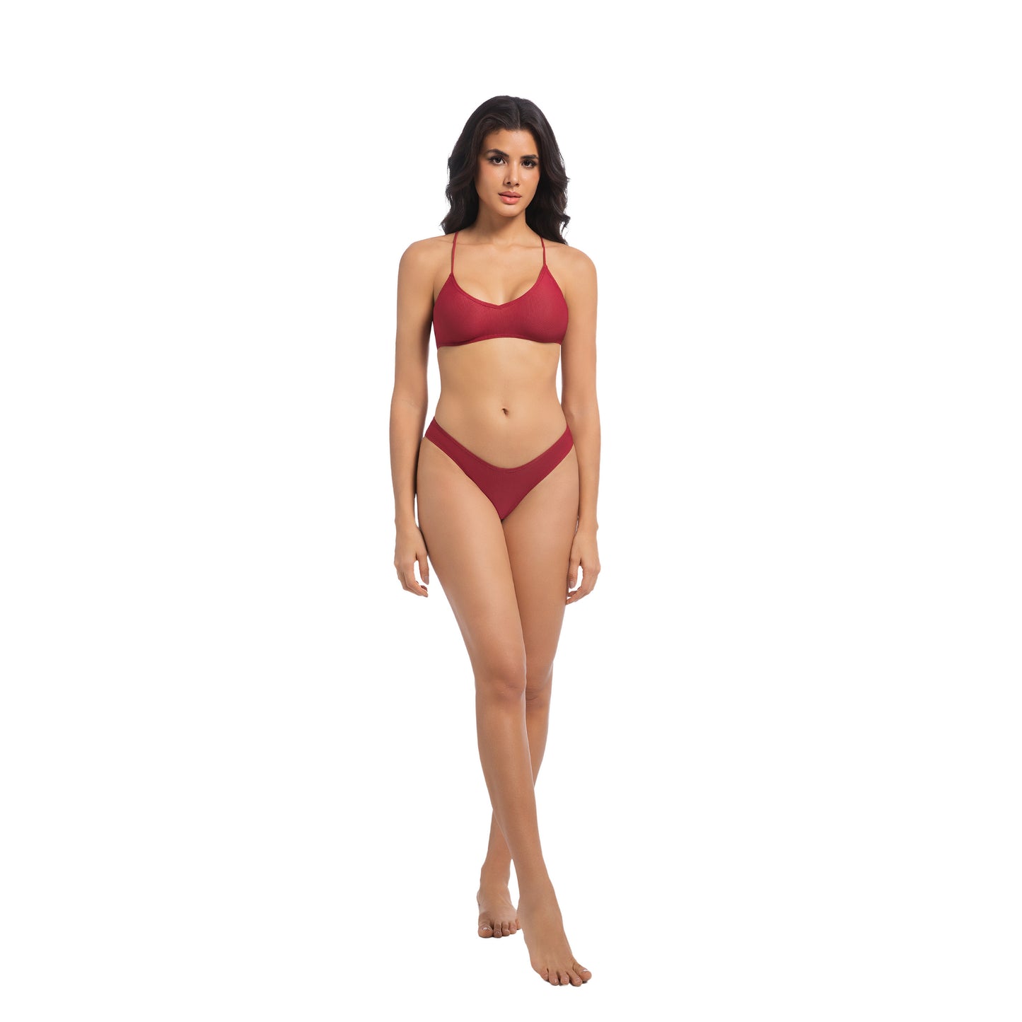 ISLA SOLSTICE TAN-THROUGH BIKINI SET