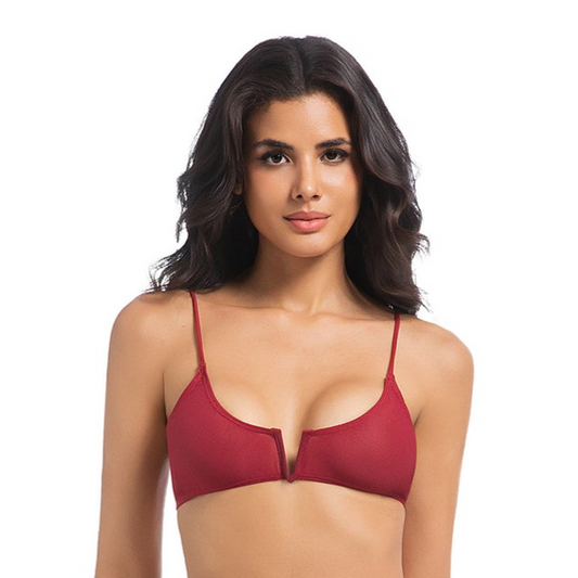 ZEPHYR SANDS TAN-THROUGH BIKINI TOP