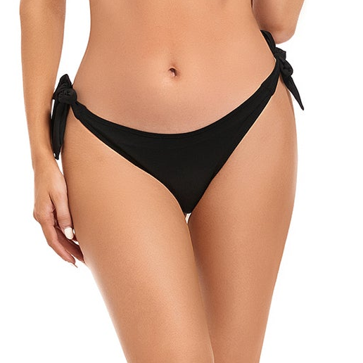 THICK SIDE TIE TAN-THROUGH BIKINI BOTTOM