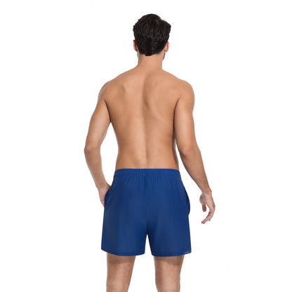 MEN'S AZURE TAN-THROUGH SWIM TRUNKS — view 6 | OLUZU SWIM