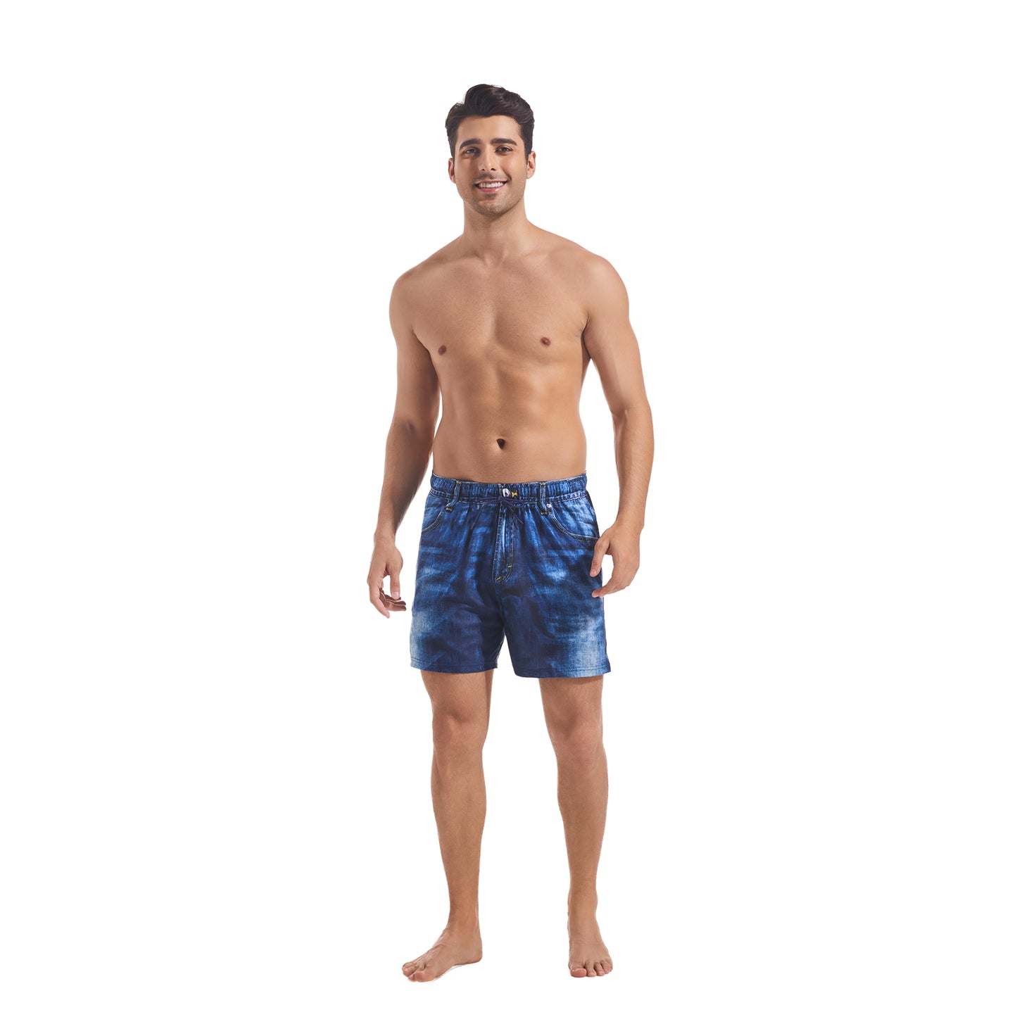 DARK DENIM MEN'S TAN-THROUGH SHORT