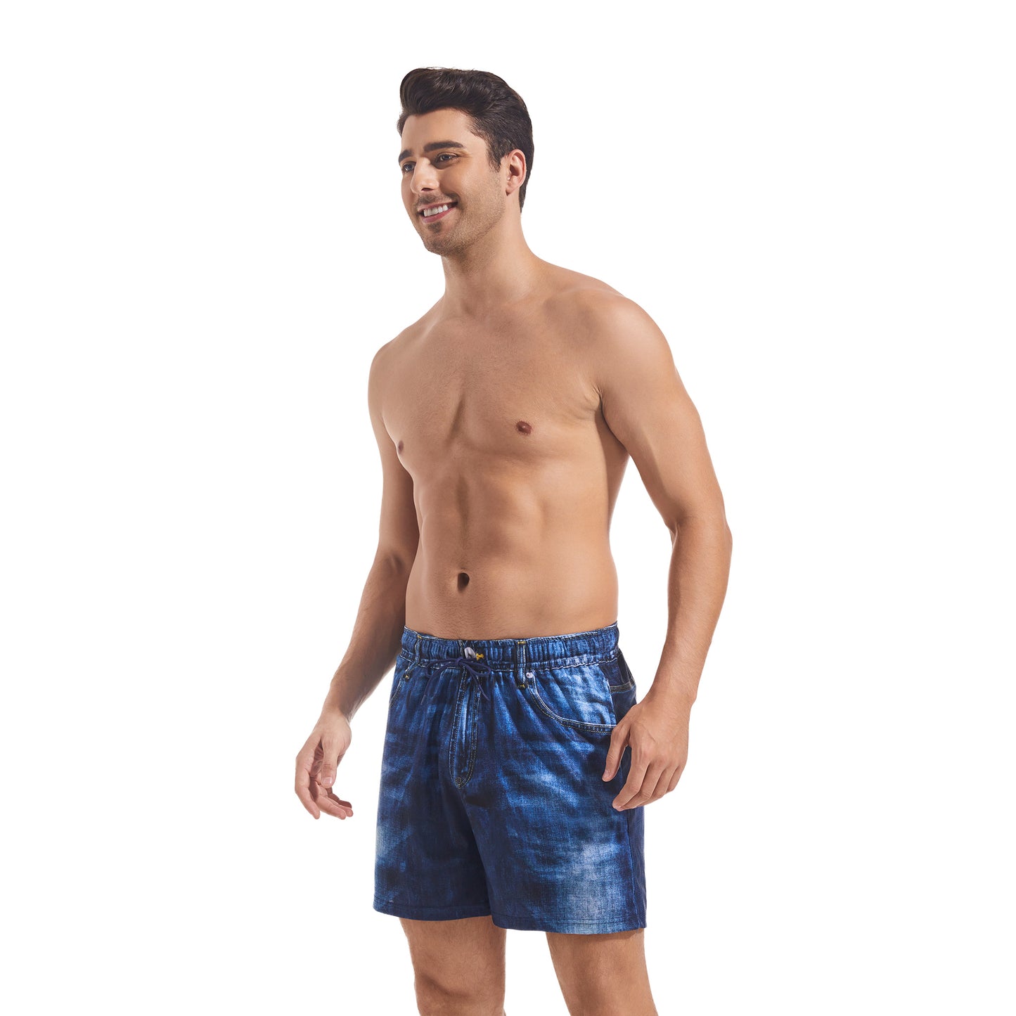 DARK DENIM MEN'S TAN-THROUGH SHORT