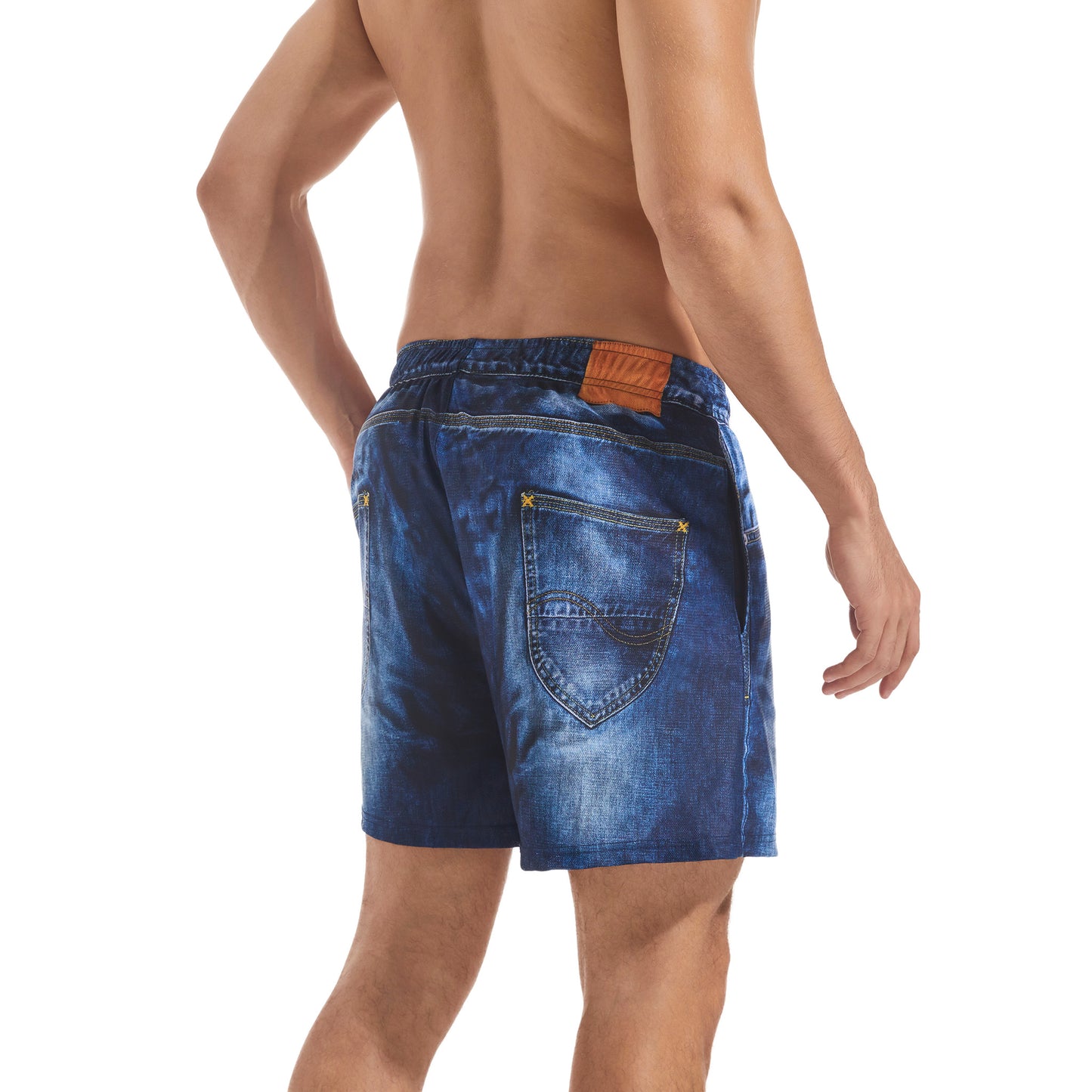 DARK DENIM MEN'S TAN-THROUGH SHORT