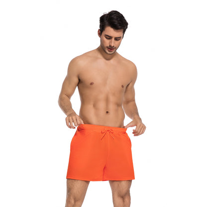 MEN'S CORAL TAN-THROUGH SWIM TRUNKS — view 5 | OLUZU SWIM