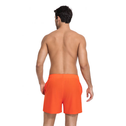 MEN'S CORAL TAN-THROUGH SWIM TRUNKS — view 6 | OLUZU SWIM