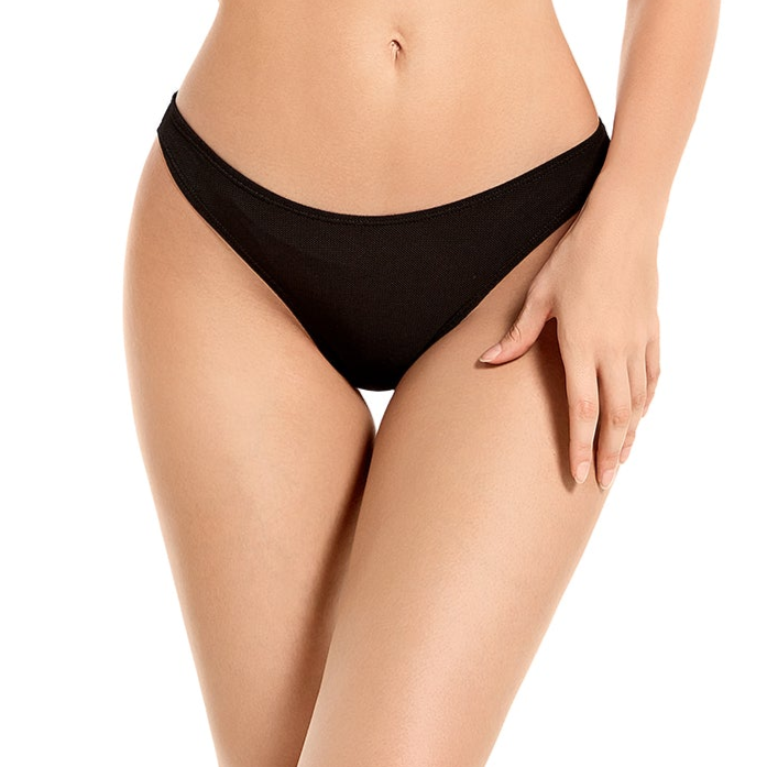 HI-CUT TAN-THROUGH BIKINI BOTTOM