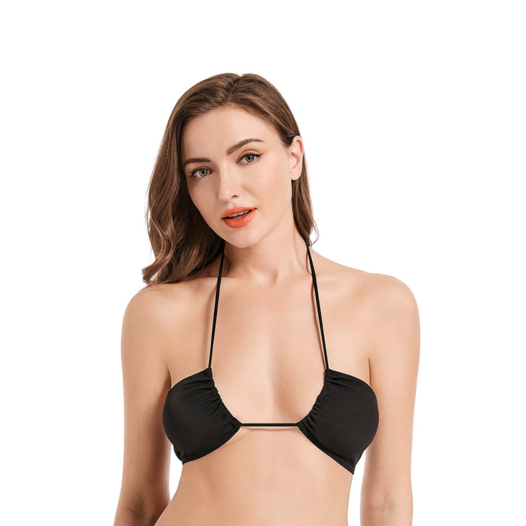 FLIRT TAN-THROUGH BIKINI TOP