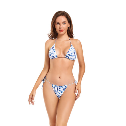 ISLE COVE TAN-THROUGH BIKINI TOP — lifestyle view 2 | OLUZU SWIM