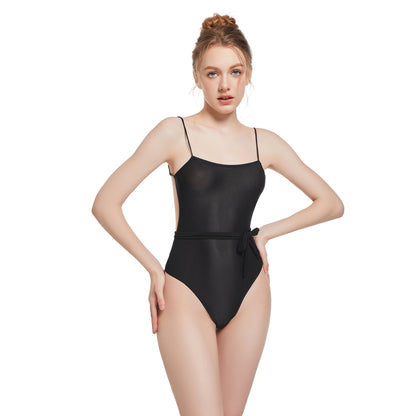 PAROS ONE-PIECE TAN THROUGH SWIMSUIT