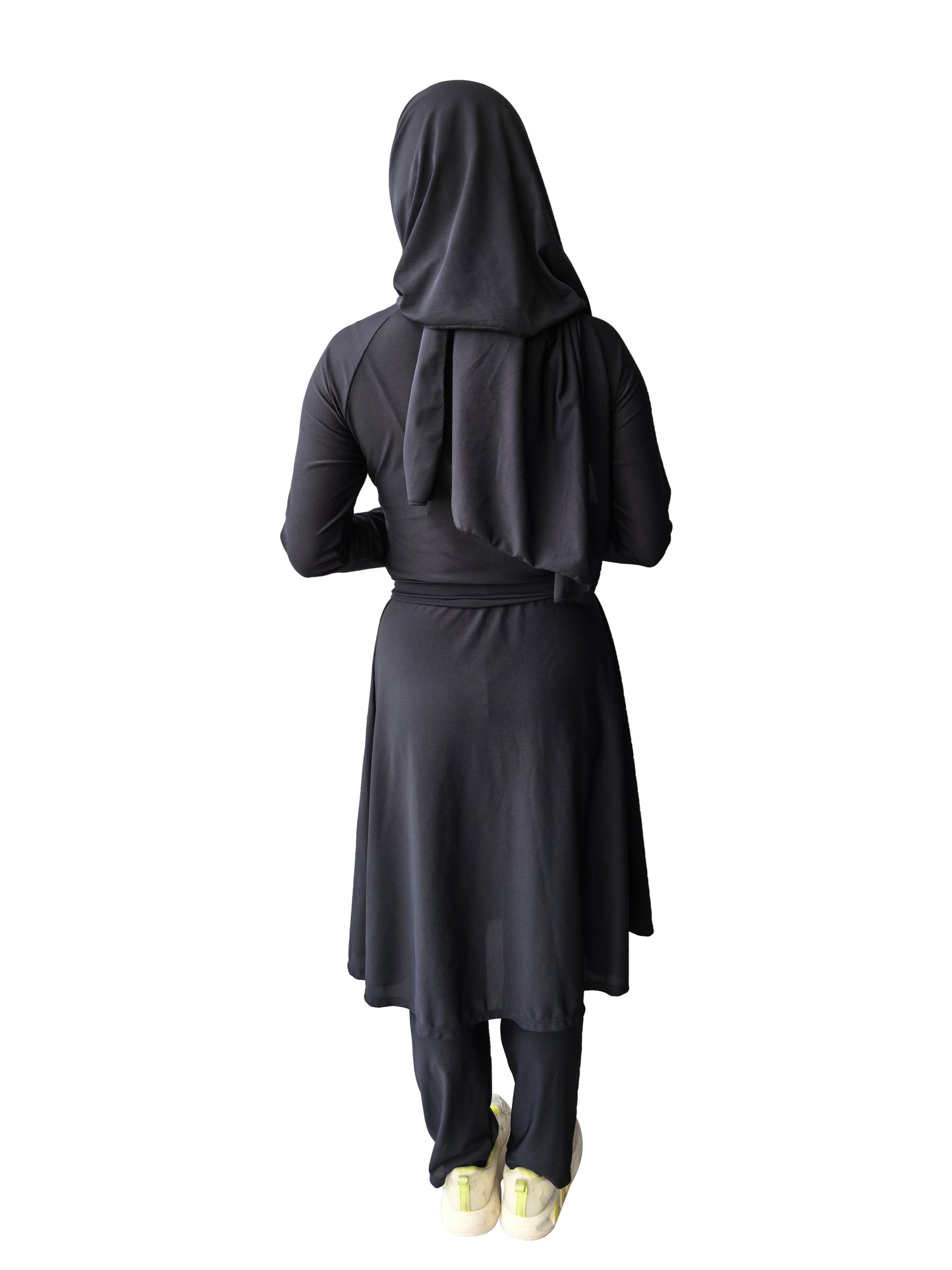 MODEST TAN-THROUGH BURKINI SET — view 3 | OLUZU SWIM
