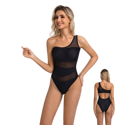 PRINTED BLOOM TAN-THROUGH ONE PIECE — view 7 | OLUZU SWIM