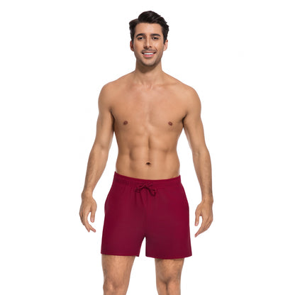MEN'S PURPLE TAN-THROUGH SWIM TRUNKS — view 2 | OLUZU SWIM