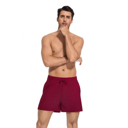 MEN'S PURPLE TAN-THROUGH SWIM TRUNKS — view 5 | OLUZU SWIM