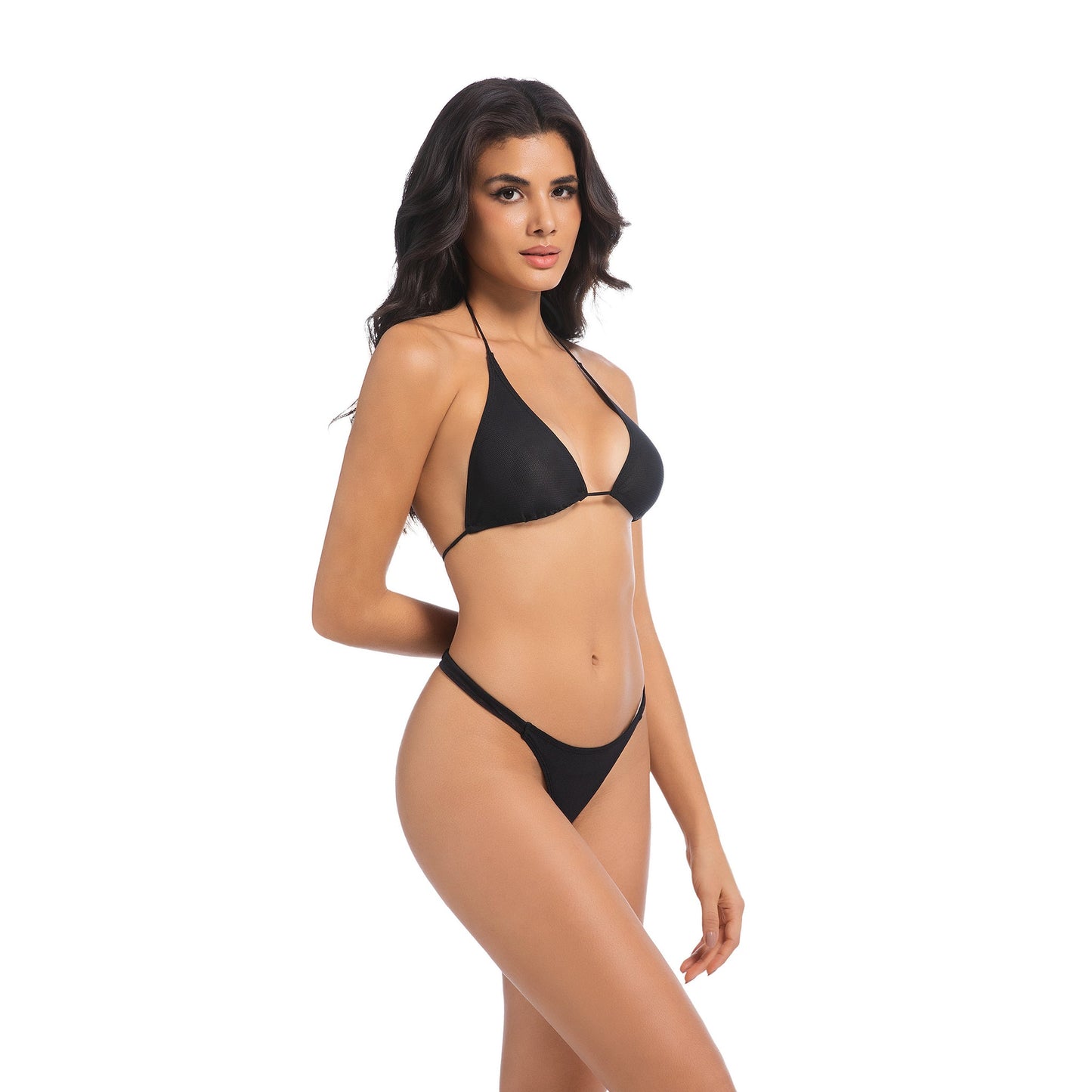 PALOMA WAVE TAN-THROUGH BIKINI SET — lifestyle view 3 | OLUZU SWIM