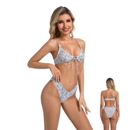 EDEN PRINT TAN-THROUGH BIKINI SET — view 7 | OLUZU SWIM