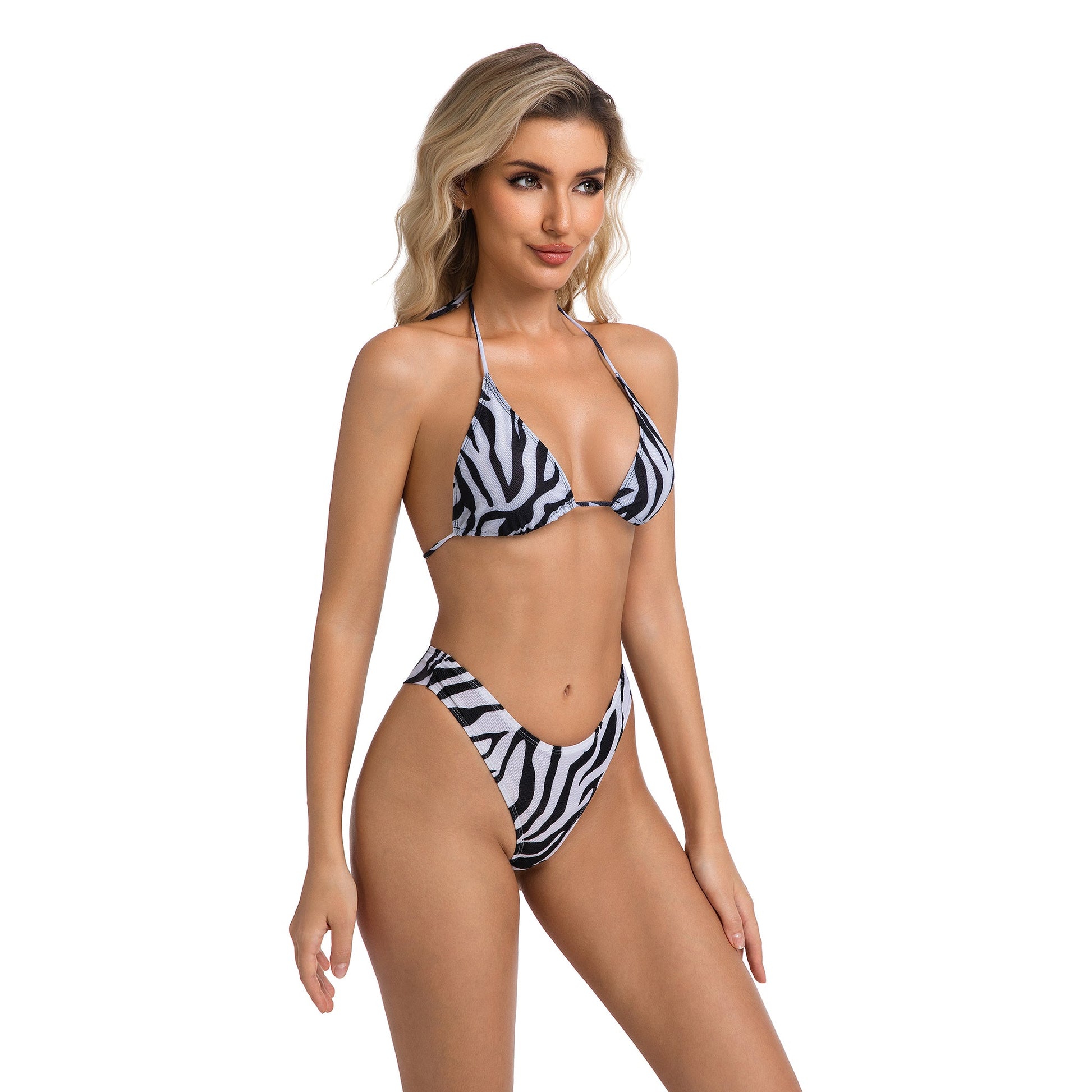 TROPIC HAVEN TAN-THROUGH BIKINI SET — view 3 | OLUZU SWIM