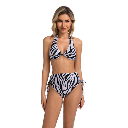 WILD GLOW TAN-THROUGH BIKINI SET — view 2 | OLUZU SWIM