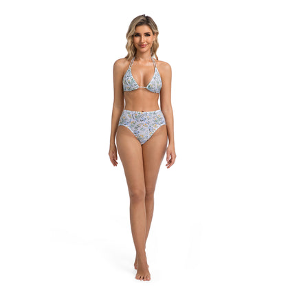 FLORA WHIRL TAN-THROUGH BIKINI SET | OLUZU SWIM