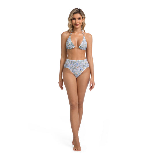 FLORA WHIRL TAN-THROUGH BIKINI SET | OLUZU SWIM