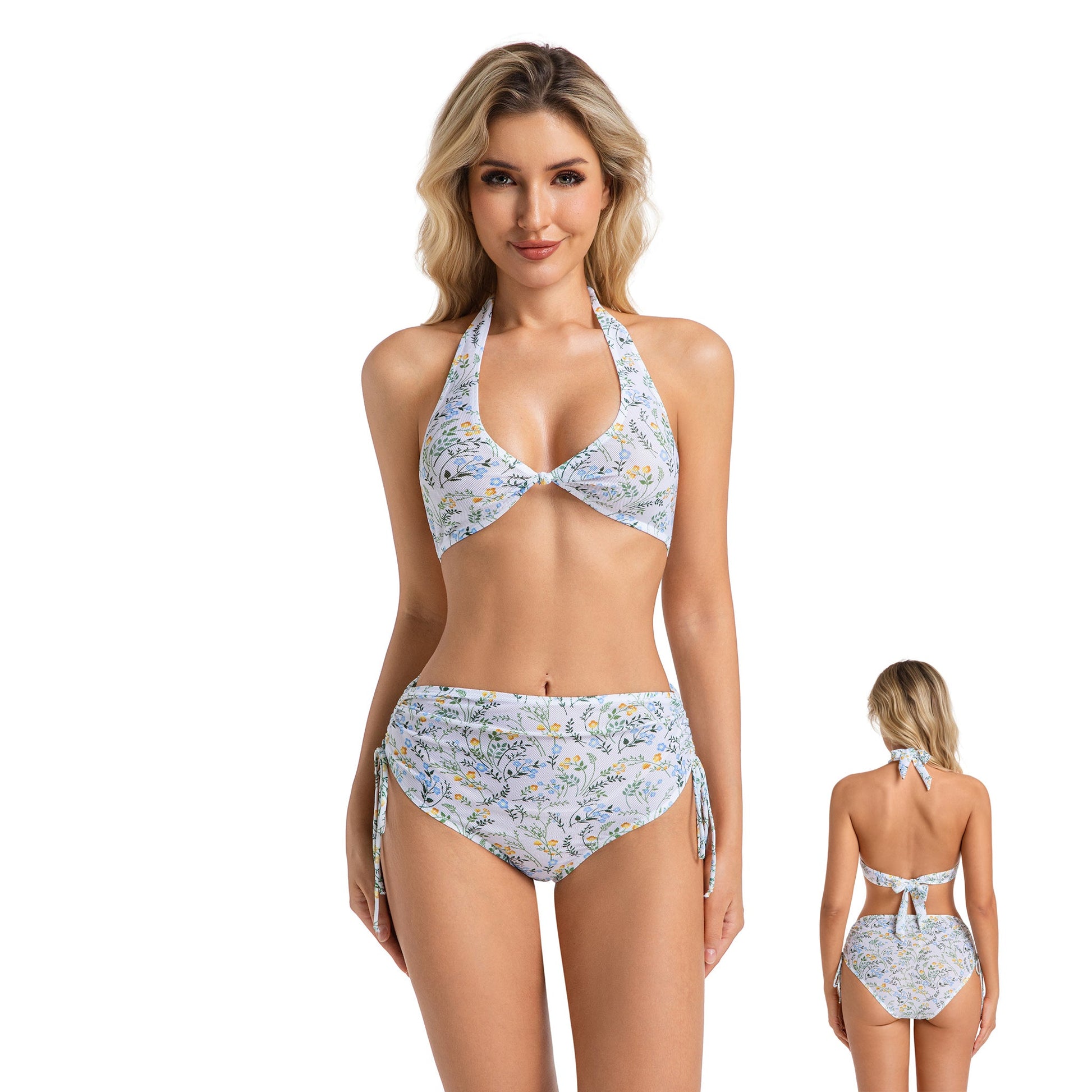 SAFARI GLOW TAN-THROUGH BIKINI SET — view 7 | OLUZU SWIM