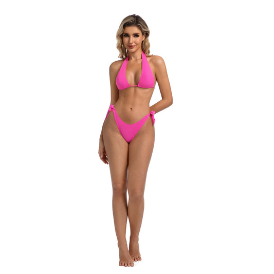 PINK BLOOM TAN-THROUGH BIKINI SET | OLUZU SWIM